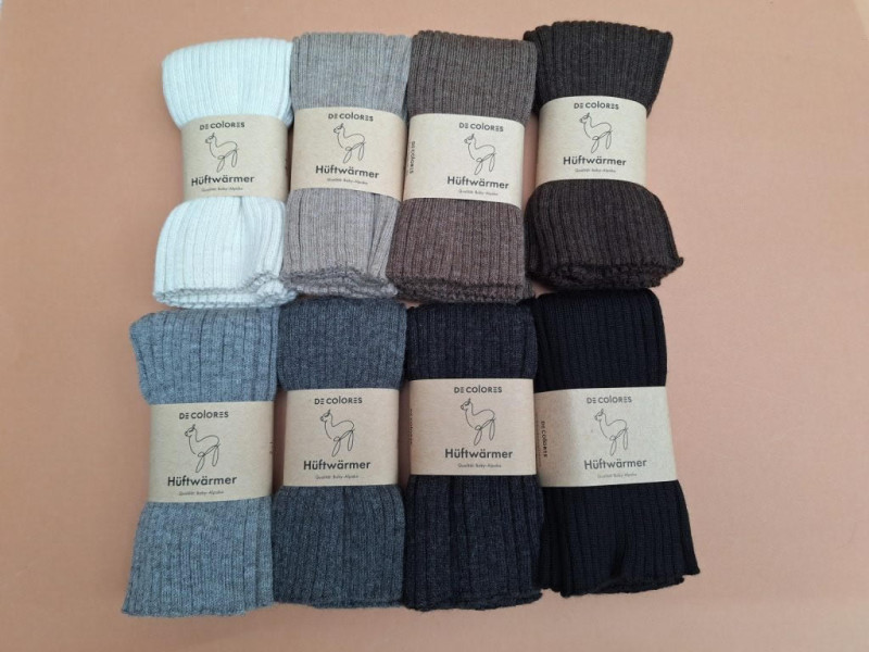 De Colores babyalpaca buikband natureltinten