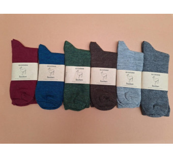 De colores baby alpaca sokken dames heren diverse kleuren