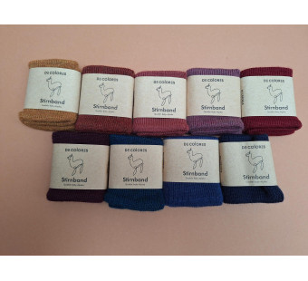 De Colores baby alpaca head band for ladies in colours