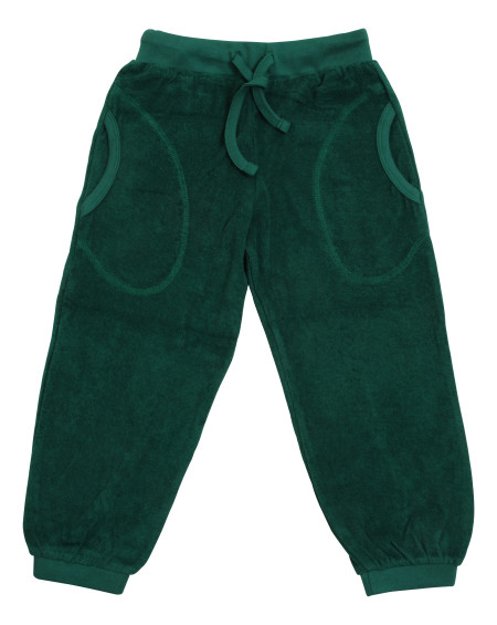 Duns Sweden terry badstof  lange broek galapagos groen