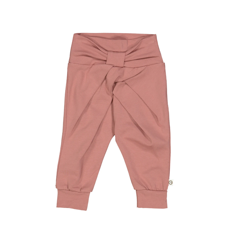 Muesli cotton pants berry red