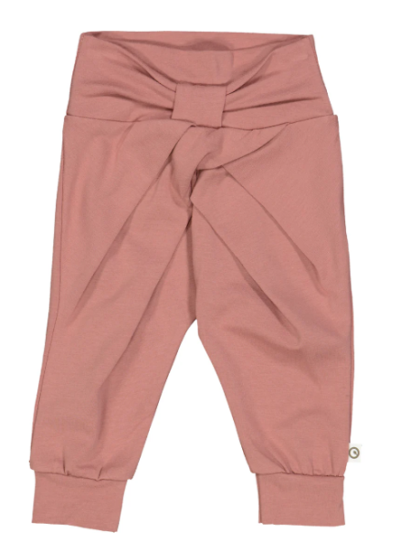 Muesli cotton pants berry red