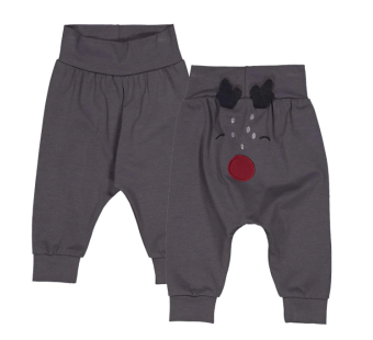 Muesli cotton pants santa grey