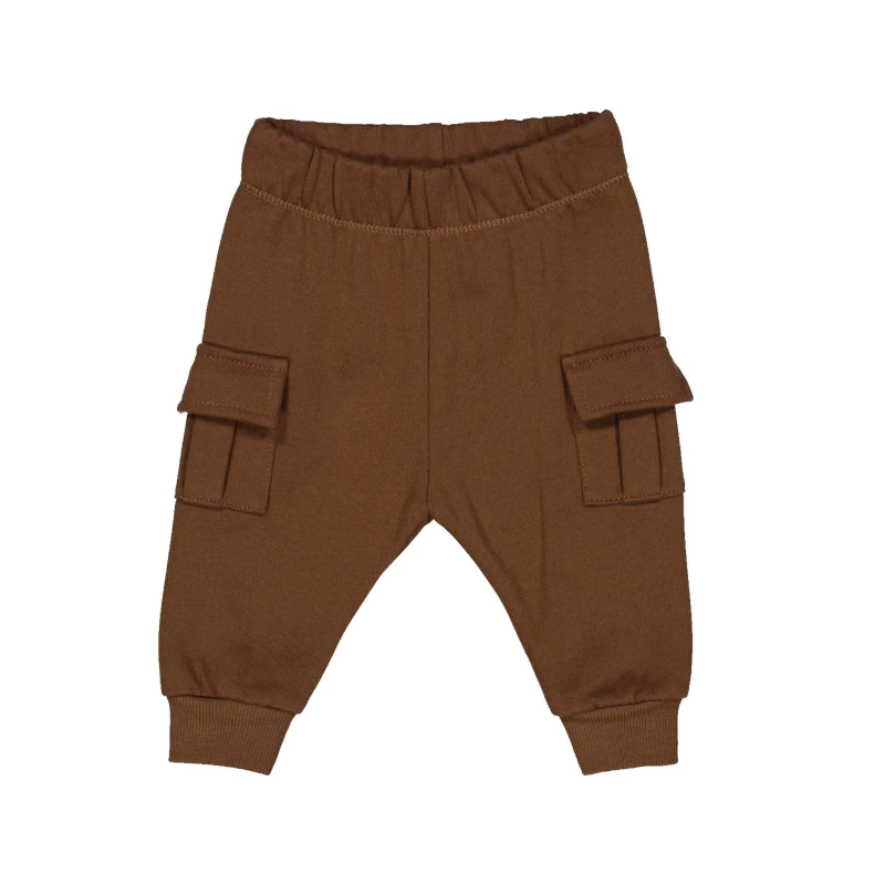 Muesli cotton pants berry red