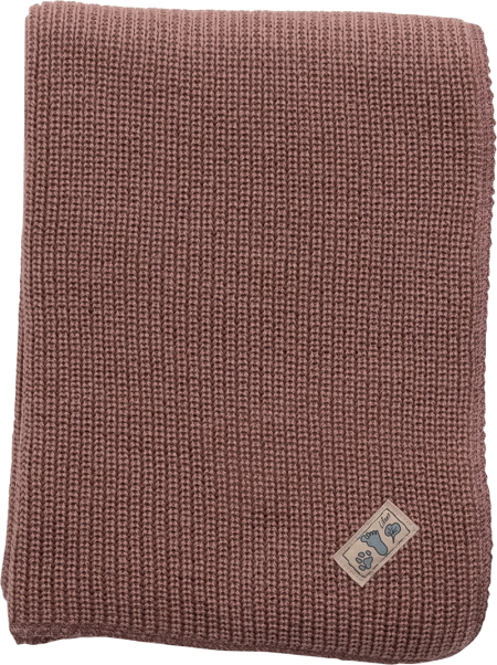 Lilano woolen blanket mauve