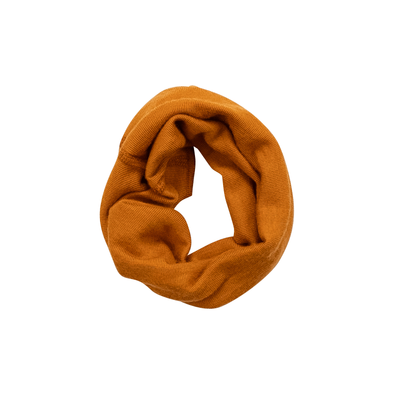 Lilano  wolzijde ronde sjaal curry