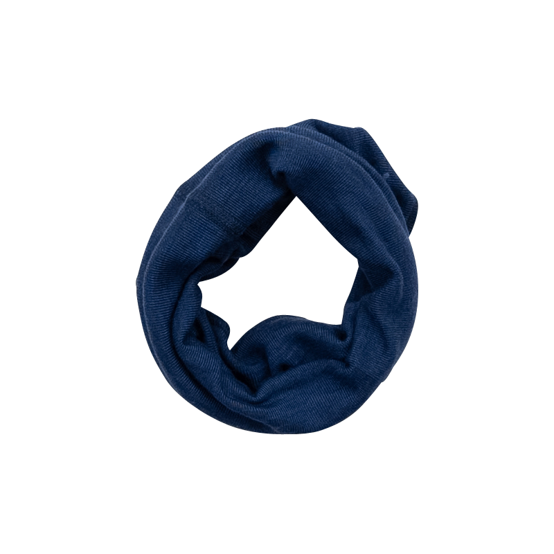 Lilano  wolzijde ronde sjaal navy