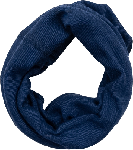 Lilano  wolzijde ronde sjaal navy