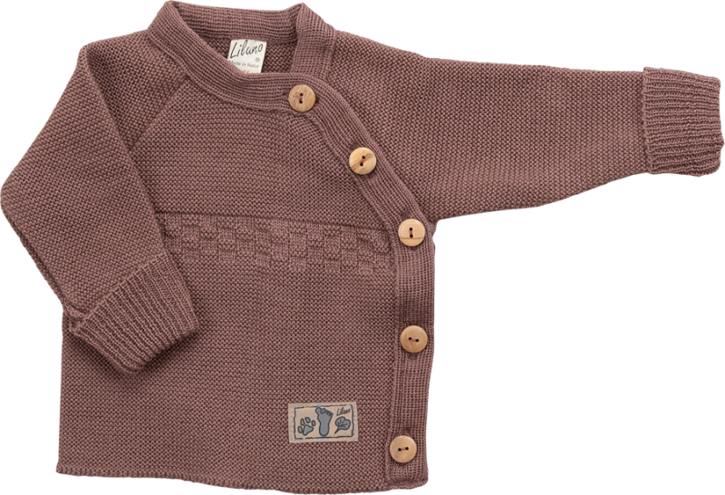 LIlano knitted woolen sweater Mauve