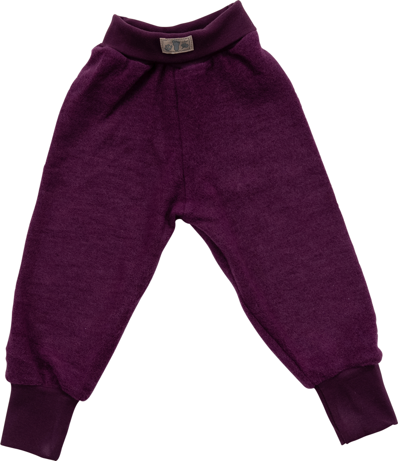 Lilano brushed woolen pants purple
