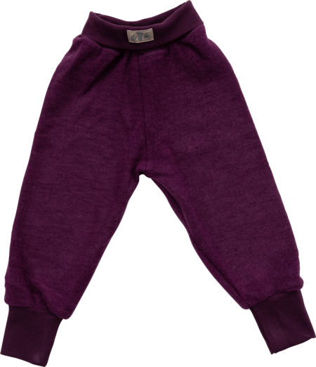 Lilano brushed woolen pants purple
