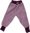 Lilano wolplush broek met boord grijs gestreept