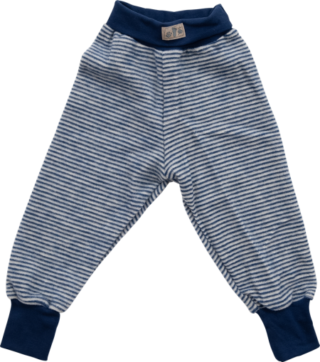 Lilano wolplush broek met boord mauve