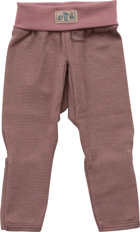 Lilano wolzijde broekje met boord Mauve