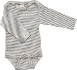 Lilano wool silk body grey striped