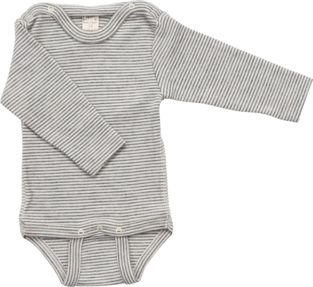 Lilano wool silk body grey striped