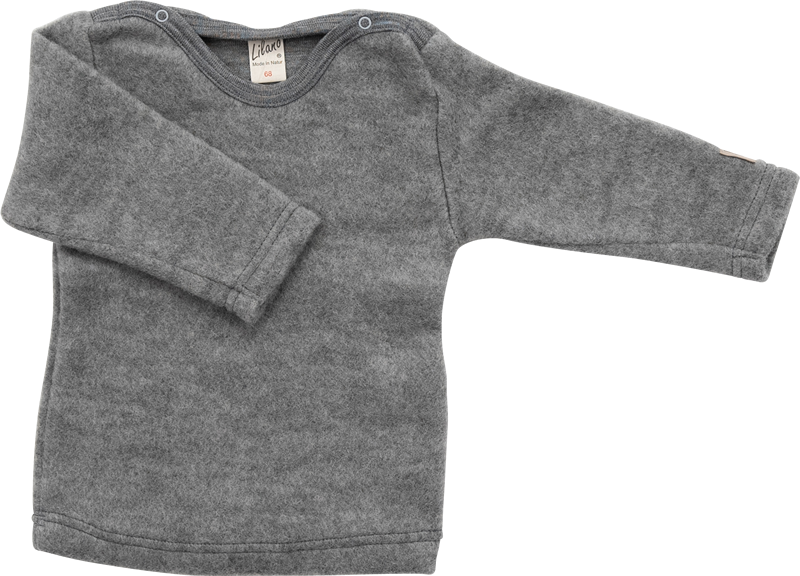 Lilano wolplush trui grijs
