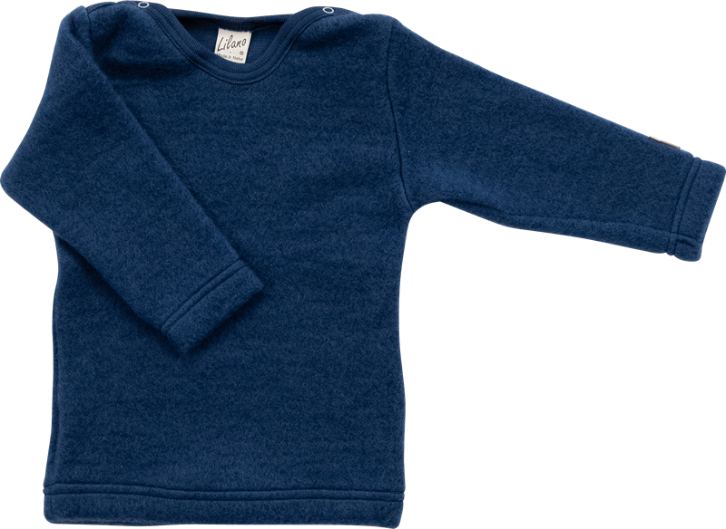 Lilano wolplush trui navy