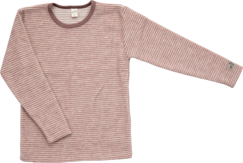 Lilano brushed woolen sweater grey striped