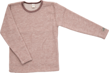 Lilano brushed woolen sweater grey striped