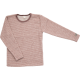 Lilano wolplush kindertrui mauve gestreept (250036)
