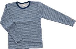 Lilano brushed woolen sweater navy striped