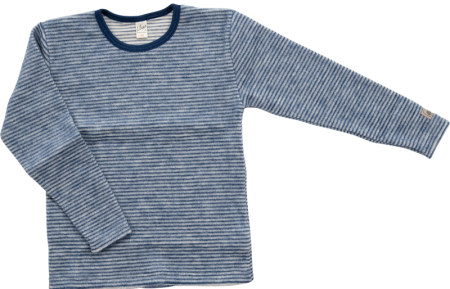 Lilano brushed woolen sweater navy striped