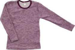Lilano brushed woolen sweater purple striped