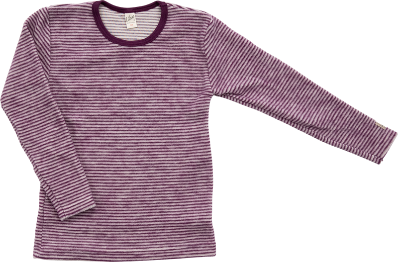 Lilano brushed woolen sweater purple striped