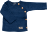 Lilano wolplush wikkeltrui met knopen navy