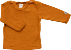 Lilano wool silk longsleeve Curry