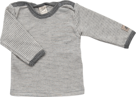 Lilano wolzijde longsleeve grijs gestreept