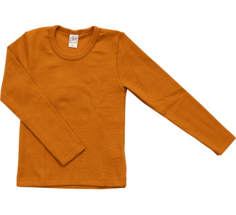 Lilano wolzijde longsleeve met ronde hals Curry (100902) Lilano wolzijde longsleeve met ronde hals Curry (100902)