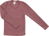 Lilano wolzijde longsleeve met ronde hals Mauve