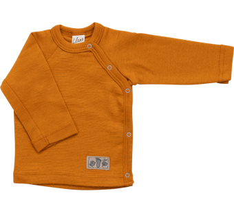 Lilano wolzijde wikkelshirt Curry (100926) Lilano wolzijde wikkelshirt Curry (100926)