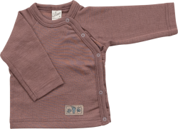 Lilano wolzijde wikkelshirt Mauve