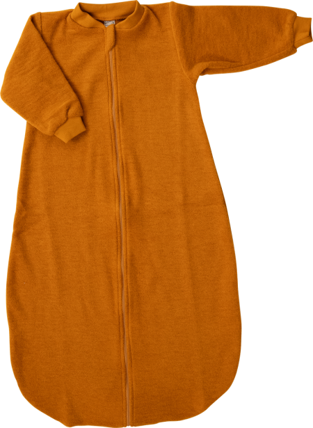 Lilano brushed woolen sleeping bag curry