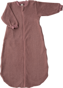 Lilano brushed woolen sleeping bag mauve