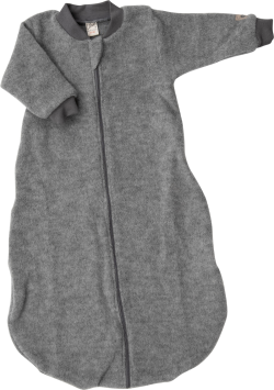 Lilano brushed woolen sleeping bag grey