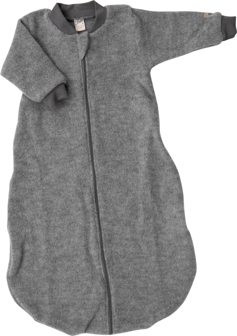 Lilano brushed woolen sleeping bag grey