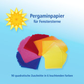 Fensterstern set of 90 sheets perkament paper to make perkament stars