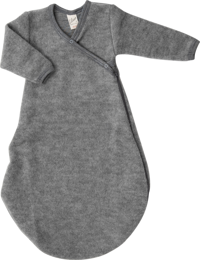 Lilano brushed woolen wrap around sleeping bag mauve