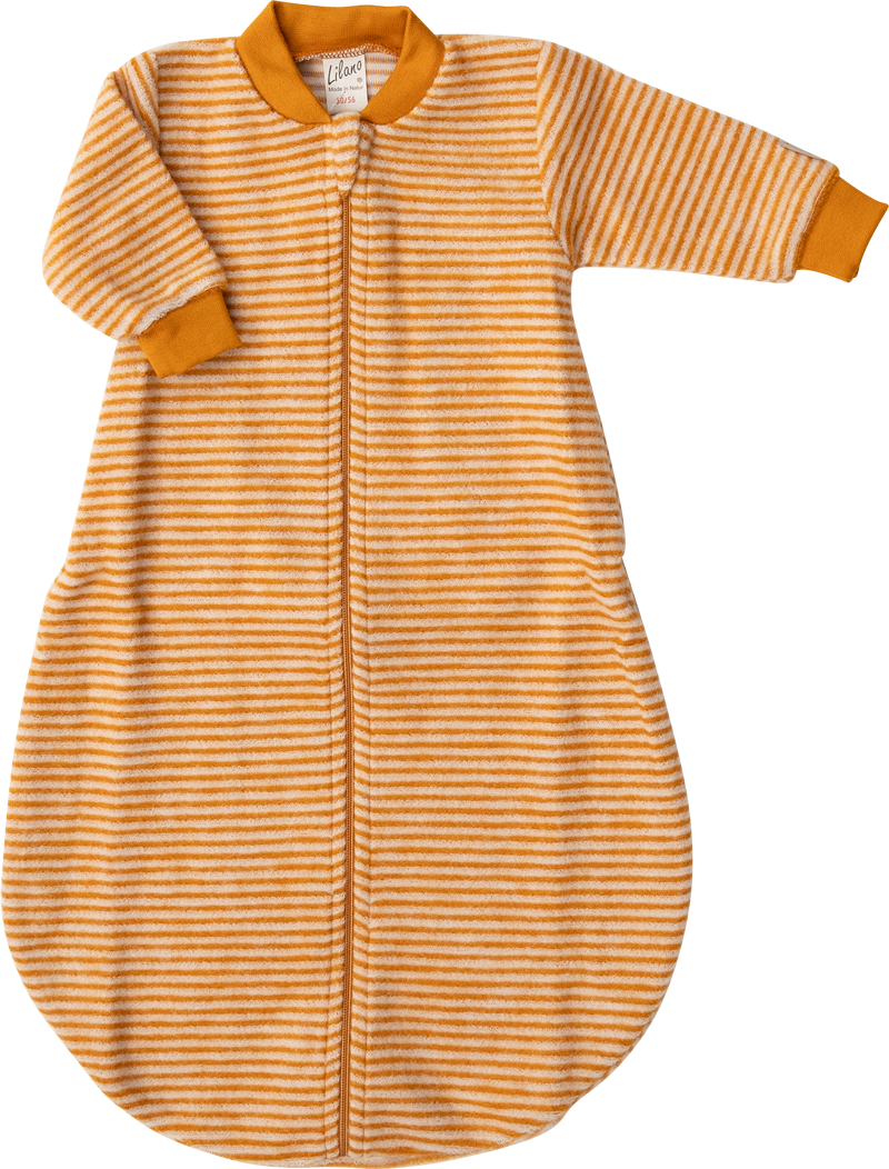 Lilano brushed woolen sleeping bag curry