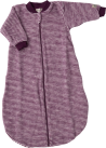 Lilano brushed woolen sleeping bag purple striped