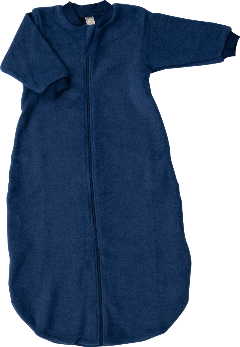 Lilano brushed woolen sleeping bag navy striped