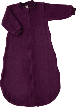 Lilano brushed woolen sleeping bag purple