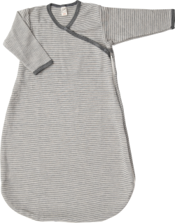 Lilano wool silk sleeping bag grey striped