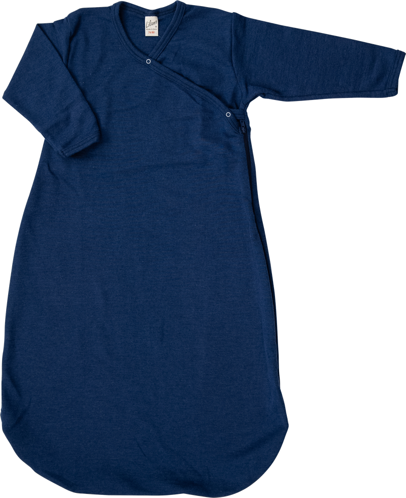 Lilano wool silk sleeping bag navy
