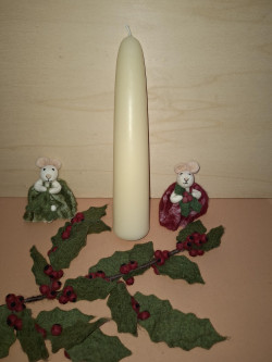 Sirius bee wax candle bleached one piece 25*5,5cm