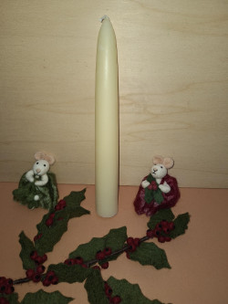 Sirius bee wax candle bleached one piece 30*4cm